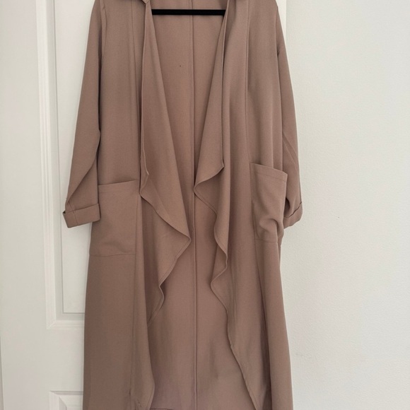 LUSH Nordstrom women’s open drape thin cardigan duster jacket size small 6 8 - Picture 1 of 2